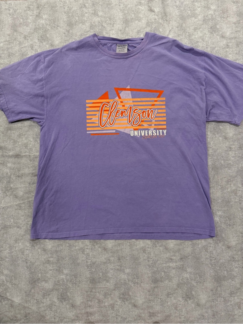 Clemson University Purple Graphic Tee